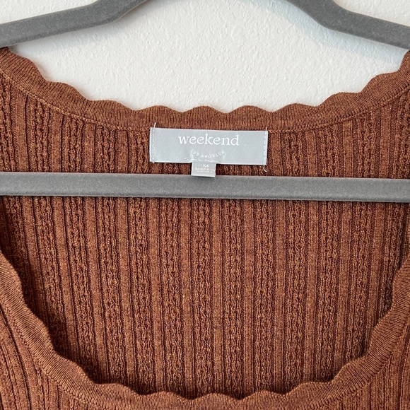 Weekend LA cropped sweater tee - size M - Picture 2 of 3